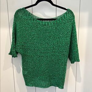 Green Knit Women's Sweater